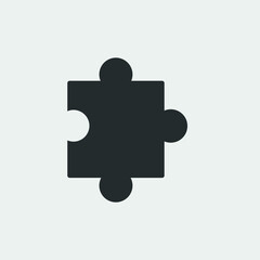 Puzzle vector icon illustration sign