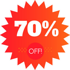 70% off star shape in store