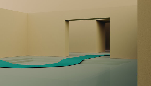 Yellow architectural minimal site