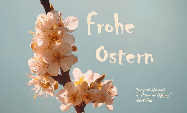 Frohe Ostern: "sonnige Osterzeit im Frühling".......