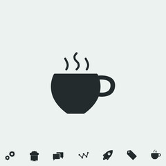 Tea_cup vector icon illustration sign