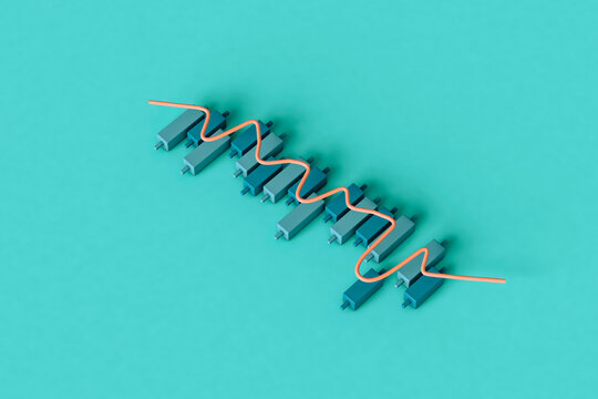 Stock Market concept on a blue background