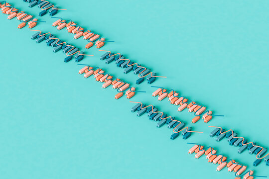 rows of Stock Market diagrams