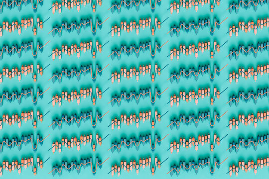 pattern of Stock Market concept