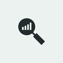 Business search vector icon illustration sign