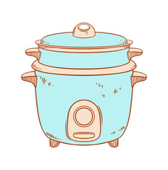 Vintage Electric Cooker illustration