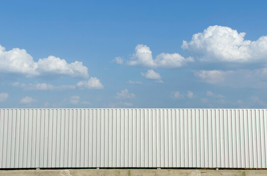 Metal siding fence
