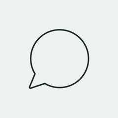 Chat_bubble vector icon illustration sign
