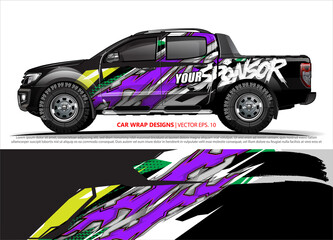 truck graphics. modern camouflage design for vehicle vinyl wrap 
