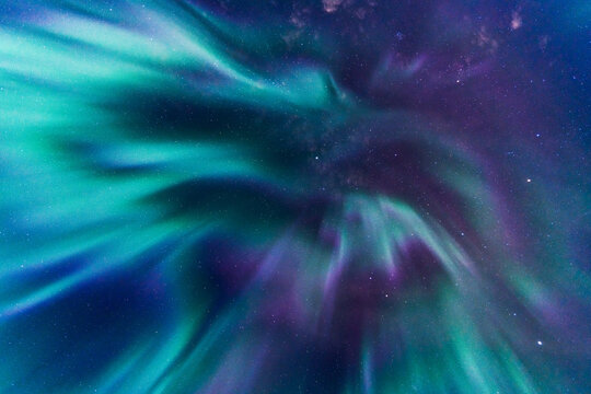 Aurora Borealis boom on the sky