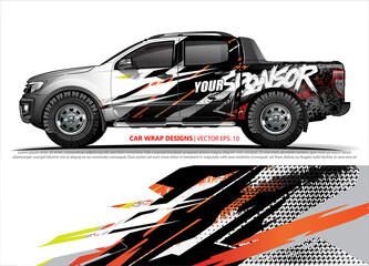 truck graphics. modern camouflage design for vehicle vinyl wrap 
