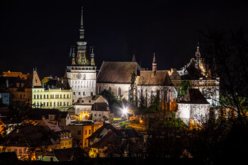 Obraz premium Medieval fortress in Transylvania, Sighisoara, Romania