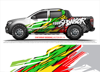 truck graphics. modern camouflage design for vehicle vinyl wrap 
