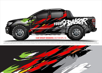 truck graphics. modern camouflage design for vehicle vinyl wrap 
