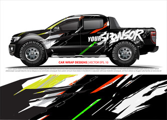 truck graphics. modern camouflage design for vehicle vinyl wrap 
