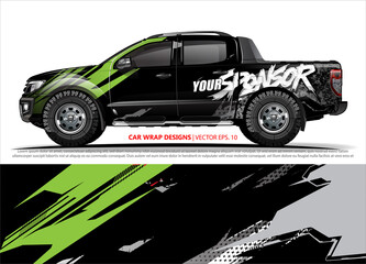 vehicle livery graphic vector. abstract grunge background design for vehicle vinyl wrap and car branding 