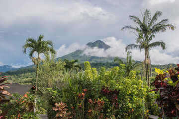 Arenal volcano is an active volcano in Costa Rica.