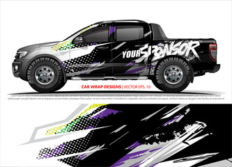 vehicle livery graphic vector. abstract grunge background design for vehicle vinyl wrap and car branding 