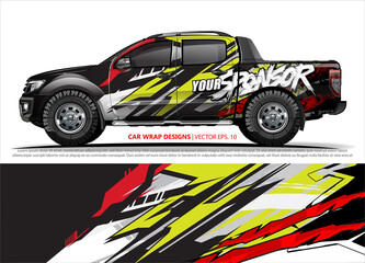 truck graphics. modern camouflage design for vehicle vinyl wrap 
