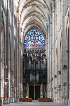 Central Nave of Rouen Abbatiale Saint-Ouen