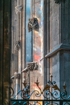 Coloured Light at Rouen Notre-Dame Cathedral
