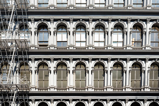 Old building with retro facade