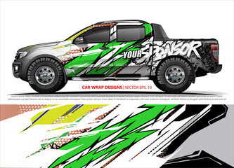 truck graphics. modern camouflage design for vehicle vinyl wrap 