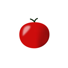 Art & Illustration simple red tomato 