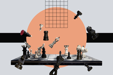 Chess Pieces And Chess Board 