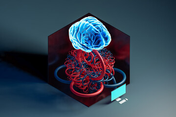 Brain representing artificial intelligence