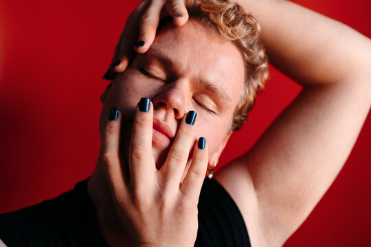 Portrait of a young queer man