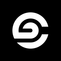 Letter GC CG GJ logo design