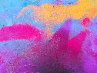 Colofrul painted cardboard