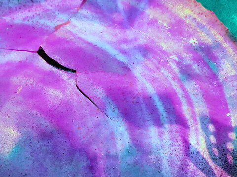 Reflections on the purple river shell background, texture