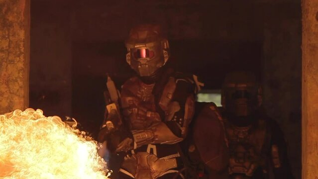 fighting, war, flamethrower, fire