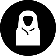 hijab glyph icon
