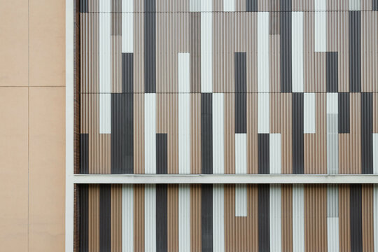 Brown pattern lines from a building