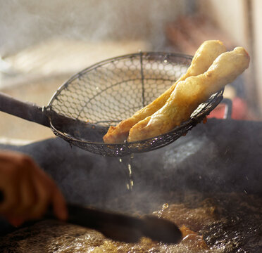 Chinese traditional food, deep fried loin roll