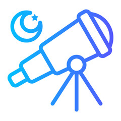 telescope gradient icon