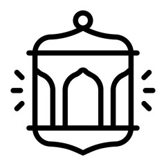 lantern glyph icon