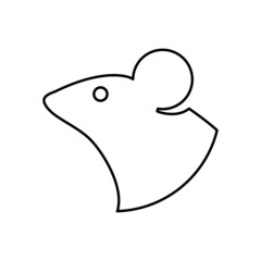 Mouse line icon. Vector illustration isolated on white background