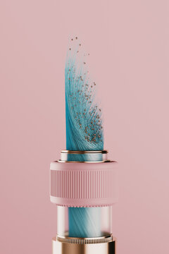 3d abstract minimal gas tube
