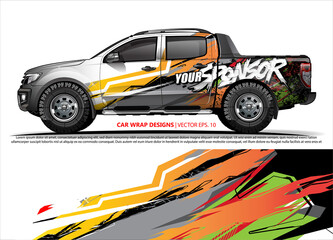 truck graphics. modern camouflage design for vehicle vinyl wrap 
