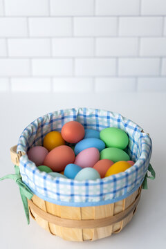 Basket of Easter eggs