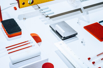 Office Supplies / Objects /Stationary/abstract set up