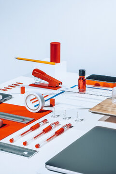 Office Supplies / Objects /Stationary/abstract set up
