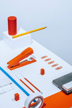 Office Supplies / Objects /Stationary/abstract set up