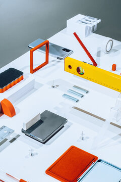 Office Supplies / Objects /Stationary/abstract set up