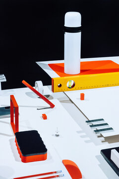 Office Supplies / Objects /Stationary/abstract set up