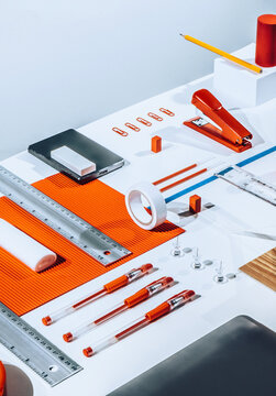 Office Supplies / Objects /Stationary/abstract set up